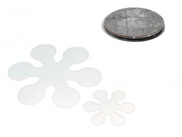 Anti-Rutsch-Pads für Treppen, Duschen & Badewannen Blume 5cm und 10cm transparent selbstklebend 024