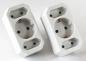 Preview: 3-fach Steckdose Adapter 3fach Mehrsteckdose Multistecker Adapterstecker Schutzkontakt Schuko Mehrfachstecker 162/005183