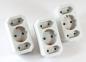 Preview: 3-fach Steckdose Adapter 3fach Mehrsteckdose Multistecker Adapterstecker Schutzkontakt Schuko Mehrfachstecker 162/005183