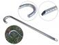 Preview: Bodenanker silber XL 38cm Ø 10mm Heringe Erdnagel Erdanker Erdspieß Bauanker Nagel Zelthering 300