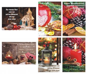 Weihnachtskarten Weihnachtskarte Glückwunschkarten Grußkarten Karten Weihnachtspost 22-0055