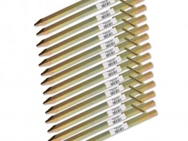 Bodenanker gold klein 30cm Heringe Erdnagel Erdanker Erdspieß Bauanker Nagel Zelt Zelthering 303