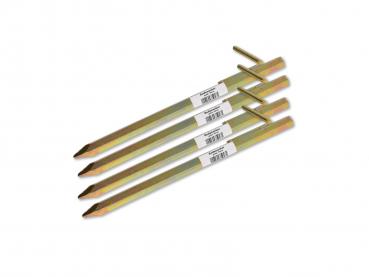 Bodenanker gold klein 30cm Heringe Erdnagel Erdanker Erdspieß Bauanker Nagel Zelt Zelthering 303