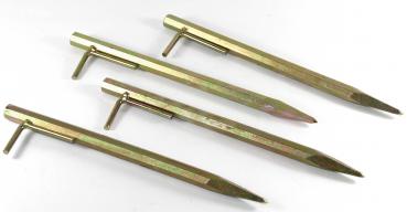 Bodenanker gold klein 30cm Heringe Erdnagel Erdanker Erdspieß Bauanker Nagel Zelt Zelthering 303