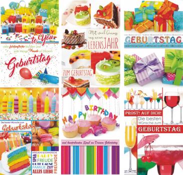 Geburtstagskarten mit tollen Motiven Glückwunschkarten Geburtstag 51-1076