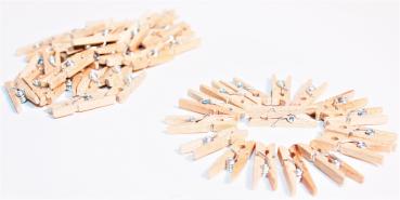 Mini Holzklammern Wäscheklammern Klammern natur Holz Deko Klammer Clip Clips 782