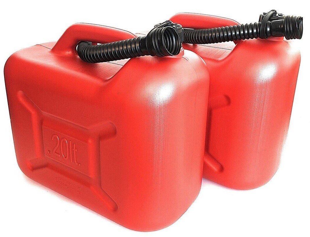 Paket] 4 x rot Benzinkanister 20L Kraftstoffkanister Reserve