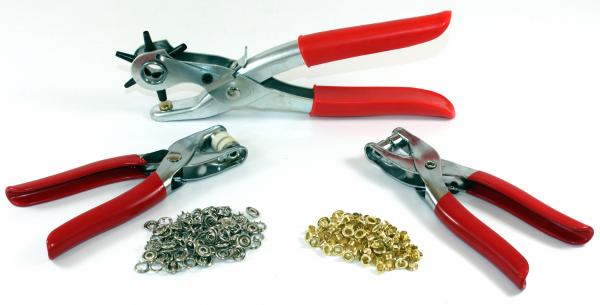Lochzange Set Zangenset Revolverlochzange Ösenzange Ösen Druckknopfzange 092