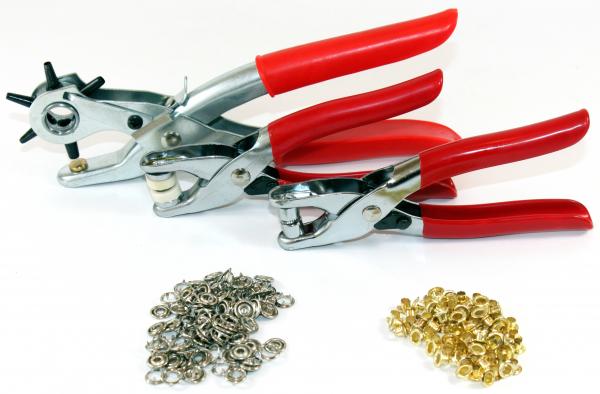 Lochzange Set Zangenset Revolverlochzange Ösenzange Ösen Druckknopfzange 092