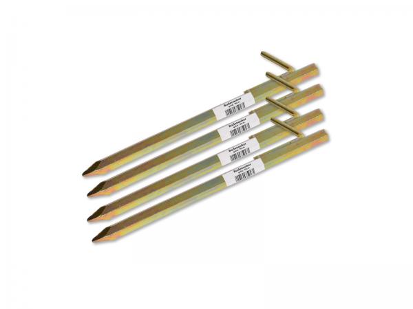 Bodenanker gold klein 30cm Heringe Erdnagel Erdanker Erdspieß Bauanker Nagel Zelt Zelthering 303