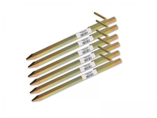 Bodenanker gold klein 30cm Heringe Erdnagel Erdanker Erdspieß Bauanker Nagel Zelt Zelthering 303