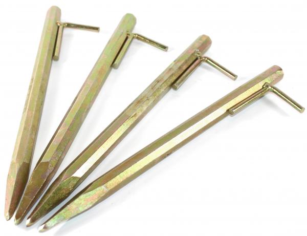 Bodenanker gold klein 30cm Heringe Erdnagel Erdanker Erdspieß Bauanker Nagel Zelt Zelthering 303