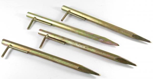Bodenanker gold klein 30cm Heringe Erdnagel Erdanker Erdspieß Bauanker Nagel Zelt Zelthering 303