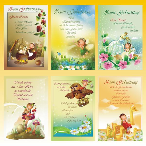 Geburtstagskarten mit tollen Motiven Glückwunschkarten Geburtstag 51-5802