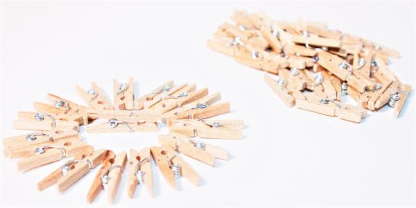 Mini Holzklammern Wäscheklammern Klammern natur Holz Deko Klammer Clip Clips 782