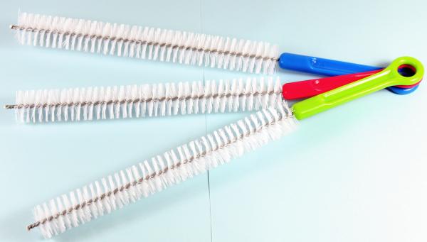Gläserbürste 3 Stück 30,5cm Flaschenbürste Thermoskanne Reinigen Spülbürste Bürste 525_2 - breite Borsten