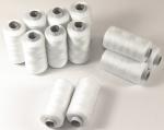 Nähgarn WEIß 500m je Rolle Garn Syngarn 100% Polyester Allesnäher Garne 026